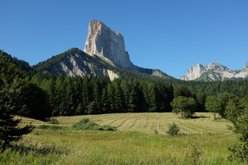 View at Mont Aiguille in the French Alps