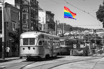 streetcars in San Francisco