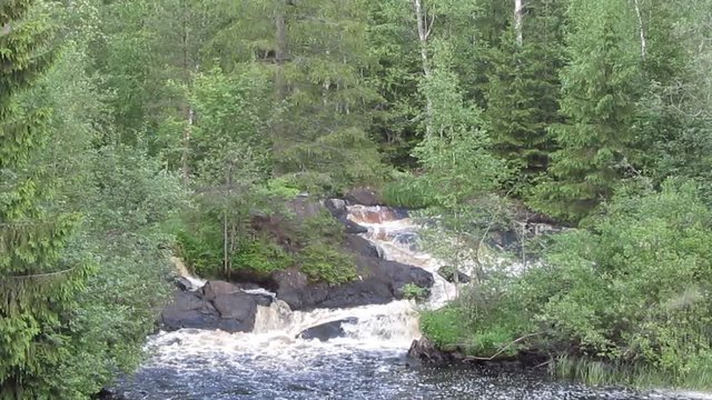 Waterfall on the river Tohmajoki