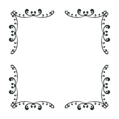 simple and elegant square frame design template