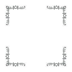 simple and elegant square frame design template