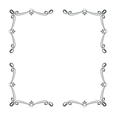 simple and elegant square frame design template