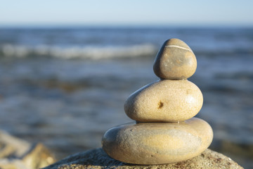 Fototapeta na wymiar zen symbol with stones