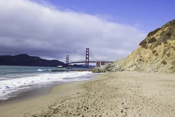 Foto op Plexiglas Baker Beach, San Francisco San francisco golden gate bridge baker beach