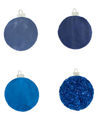 Watercolor Festive christmas ball decoration