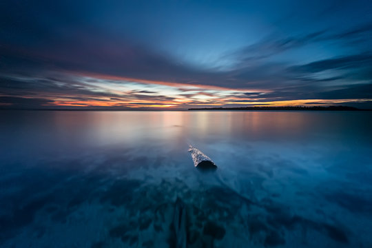 Fototapeta landscape sunset and sunrise