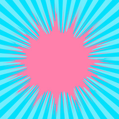 Abstract Creative concept vector comics pop art style blank layout template with clouds beams and isolated dots pattern on background. For Web and Mobile Applications, illustration template design