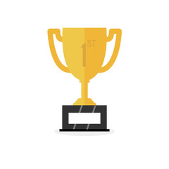 Vector Trophy Cup Flat design Icon