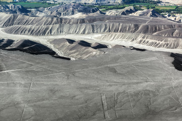 from plane on the lines Nazca