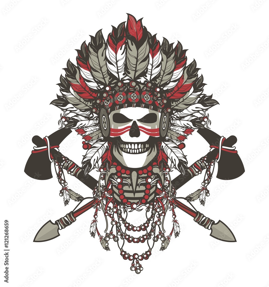 Wall mural dead chief badge