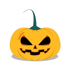 Halloween Pumpkin on white background