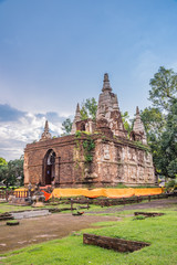 Naklejka premium Pagoda at Ched Yod temple.