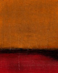 Orange and Red Abstract Art Painting