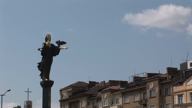 Statue of St Sofia downtown the capital of Bulgaria, Sofia