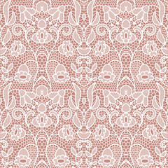 Lace seamless pattern with flowers