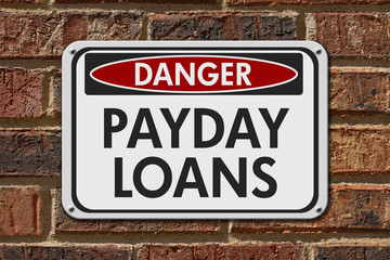 Payday Loans Danger Sign