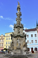 Fototapeta na wymiar Holy Trinity Sculpture in Jindrichuv Hradec,Czech,