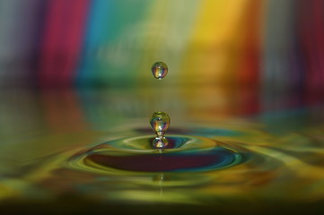 wassertropfen bunt