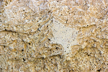 Samples of the texture of travertine, Indian stone