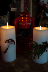 New year candles light