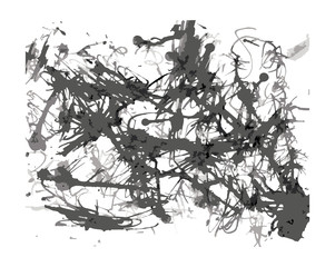 Abstract Blots Splatter Artistic Background