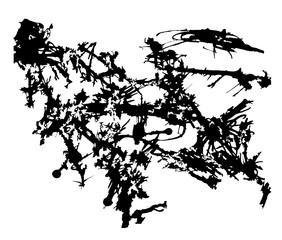 Abstract Splatter Design Element