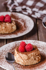 Cocoa panna cotta