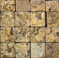 Samples of the texture of travertine, Indian stone
