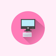 computer icon. flat style