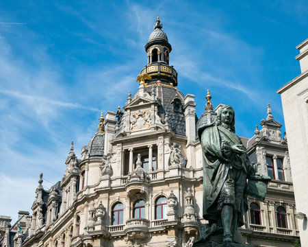 Buildings along Meir Street Antwerp