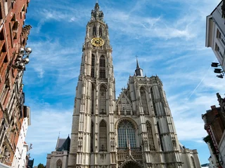 Foto op Canvas Antwerp Cathedral, Belgium © hipproductions