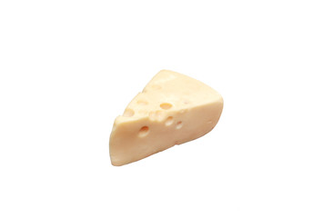 isolated cheese on white background