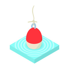 Fishing float icon in cartoon style isolated on white background vector illustration © ylivdesign