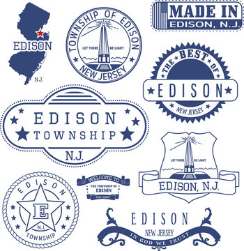 Edison Township, NJ, Generic Stamps And Signs