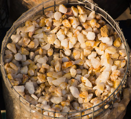 marble chips for landscaping pebbles close-up samples