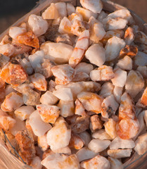 marble chips for landscaping pebbles close-up samples