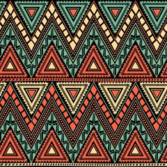 Seamless geometric pattern. Tribal and ethnic motifs. Horizontal