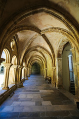 Fototapeta na wymiar Old Cathedral or Se Velha of Coimbra, Portugal