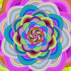 Fototapeta na wymiar Colorful floral fractal background design