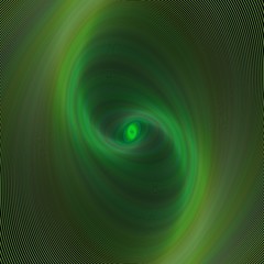 Dark green spiral fractal design background