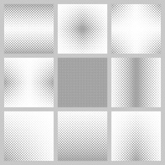 Black and white star pattern design set