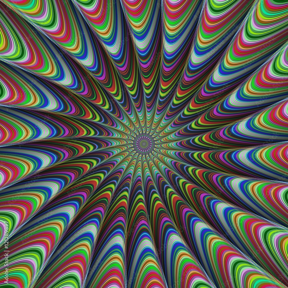 Poster colorful computer generated fractal background