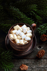 Coffee with marshmallows