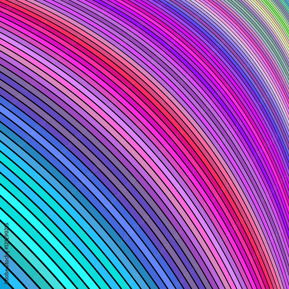 Poster happy abstract vector fractal design background