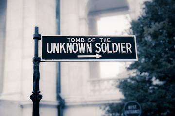 Obraz premium Tomb of Unknown Soldier Sign