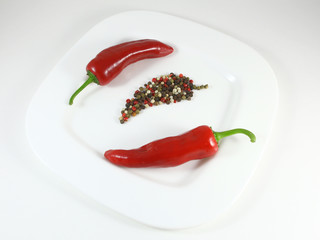 chili pepper isolated on a white background