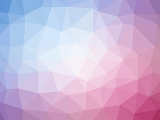 Blue purple pink gradient polygon shaped background