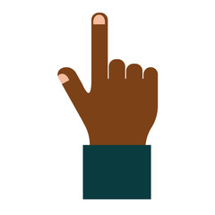 Hand press red button finger press icon on white background. Finger control start up hands push button. Target gesture internet human hands push touch concept one click.