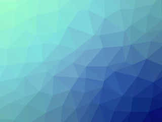 Teal blue gradient polygon shaped background
