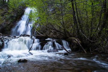 Tranquil waterfall